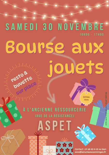 Flyer de la bourse aux jouets